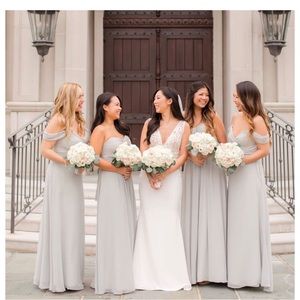 GRACE CONVERTIBLE DRESS DOVE GRAY SIZE M